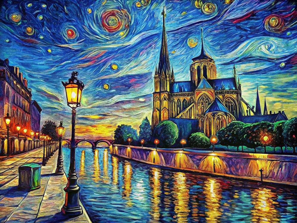 Starry Night Over Paris