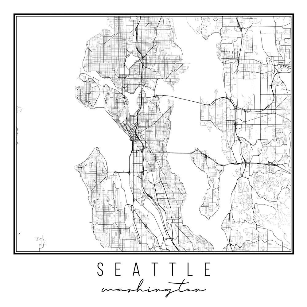 Seattle Washington Street Map