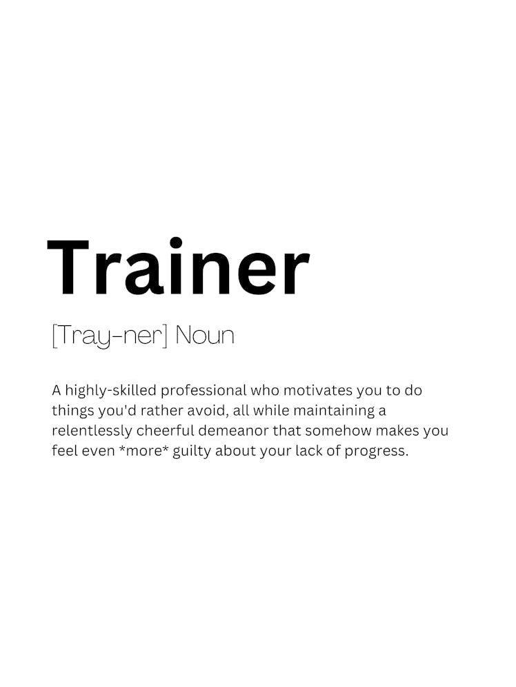 Trainer Definition Meaning