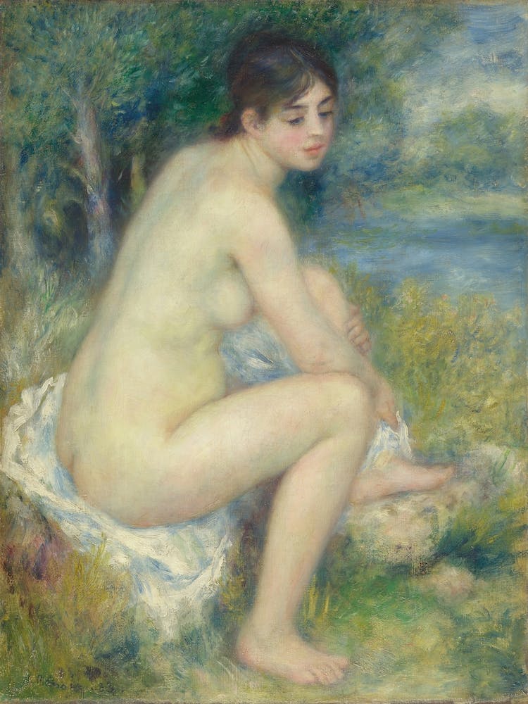 Naked Woman In A Landscape, Pierre Auguste Renoir