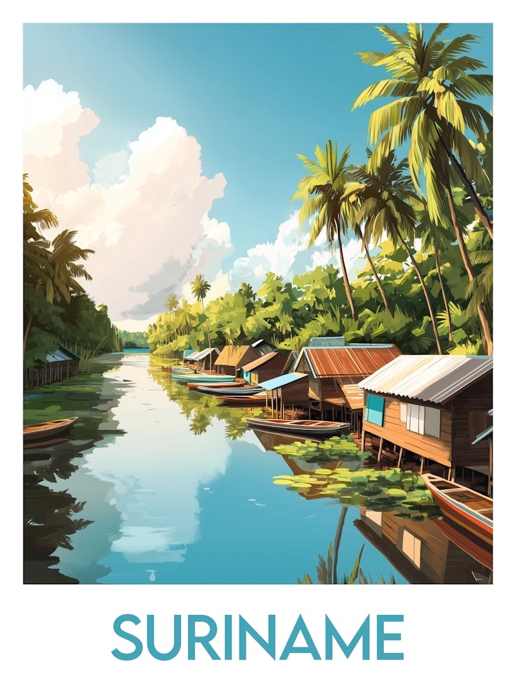 Affiche de voyage Suriname 1