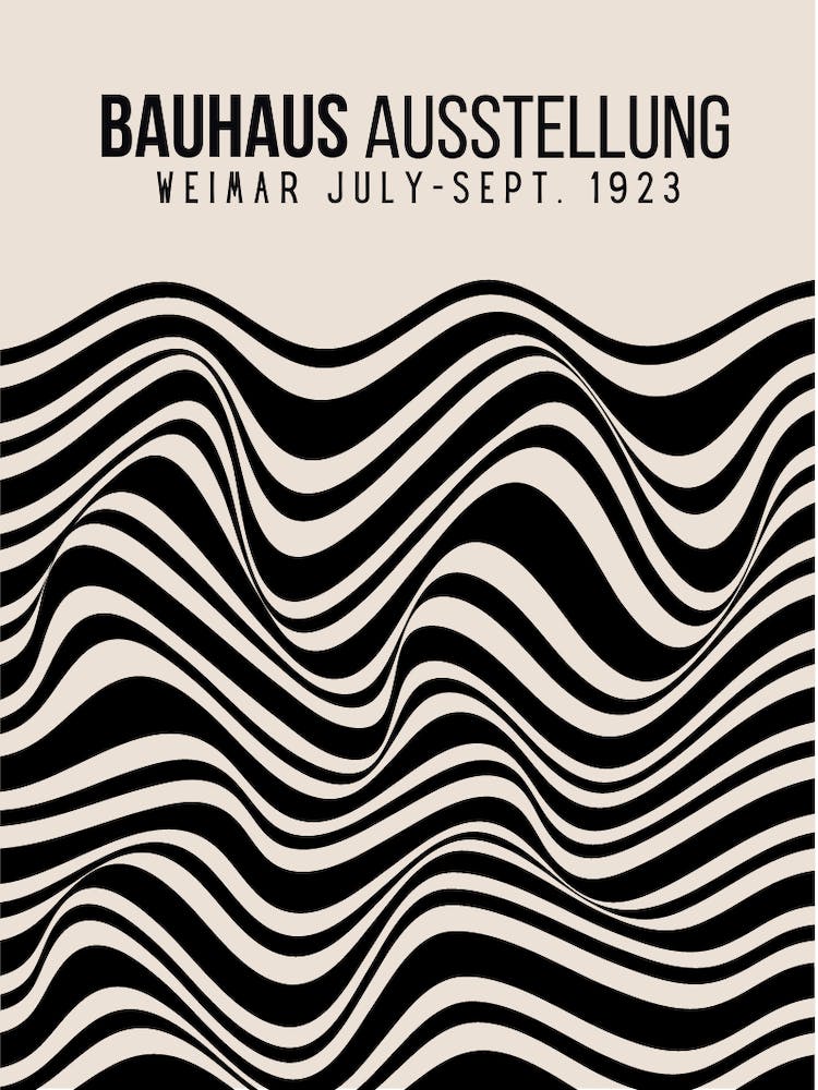 Bauhaus Beige Poster