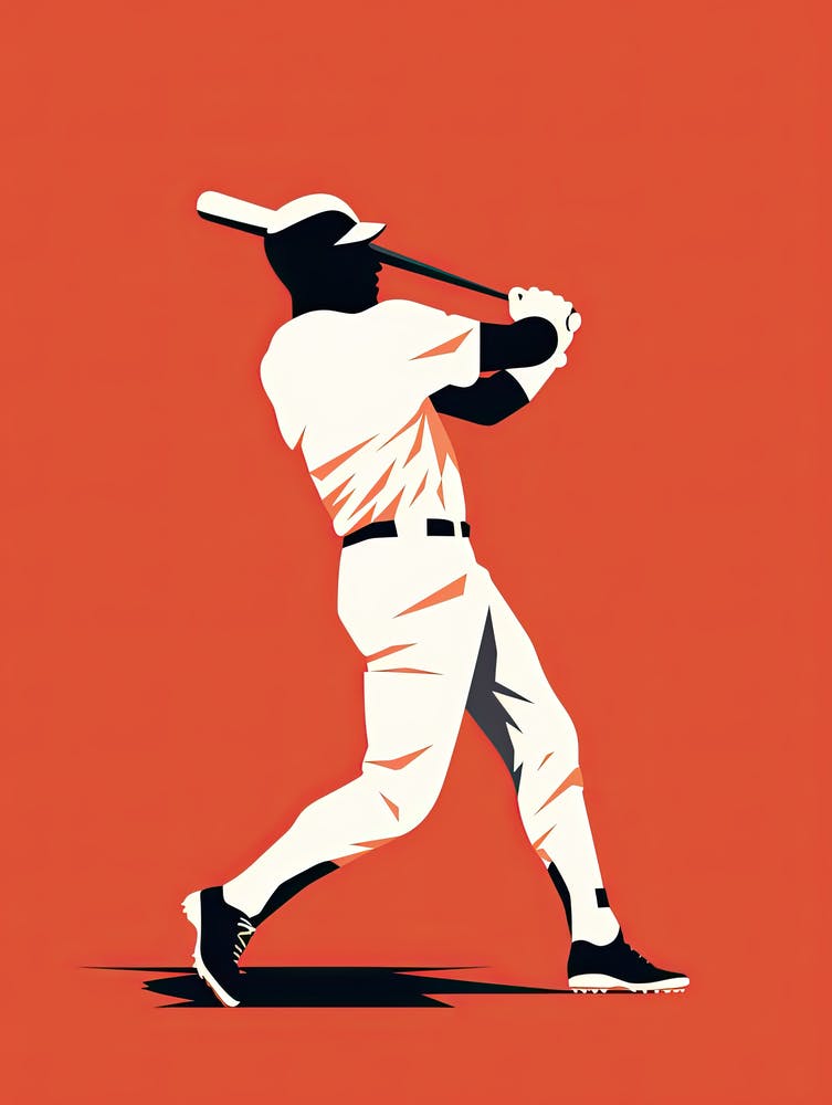 Baseball Player Swinging