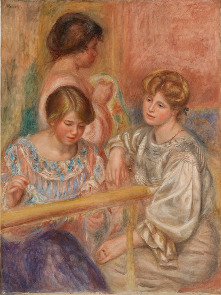 Embroiderers, Pierre Auguste Renoir
