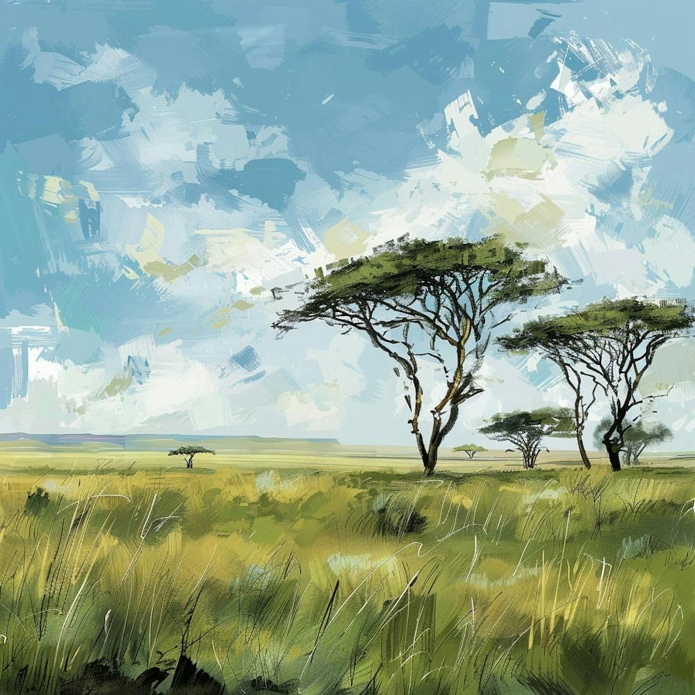 A Serengeti National Park In Tanzania