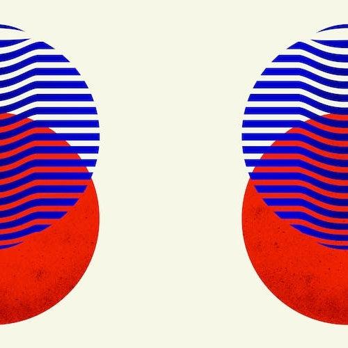 Two Circles Abstract 3