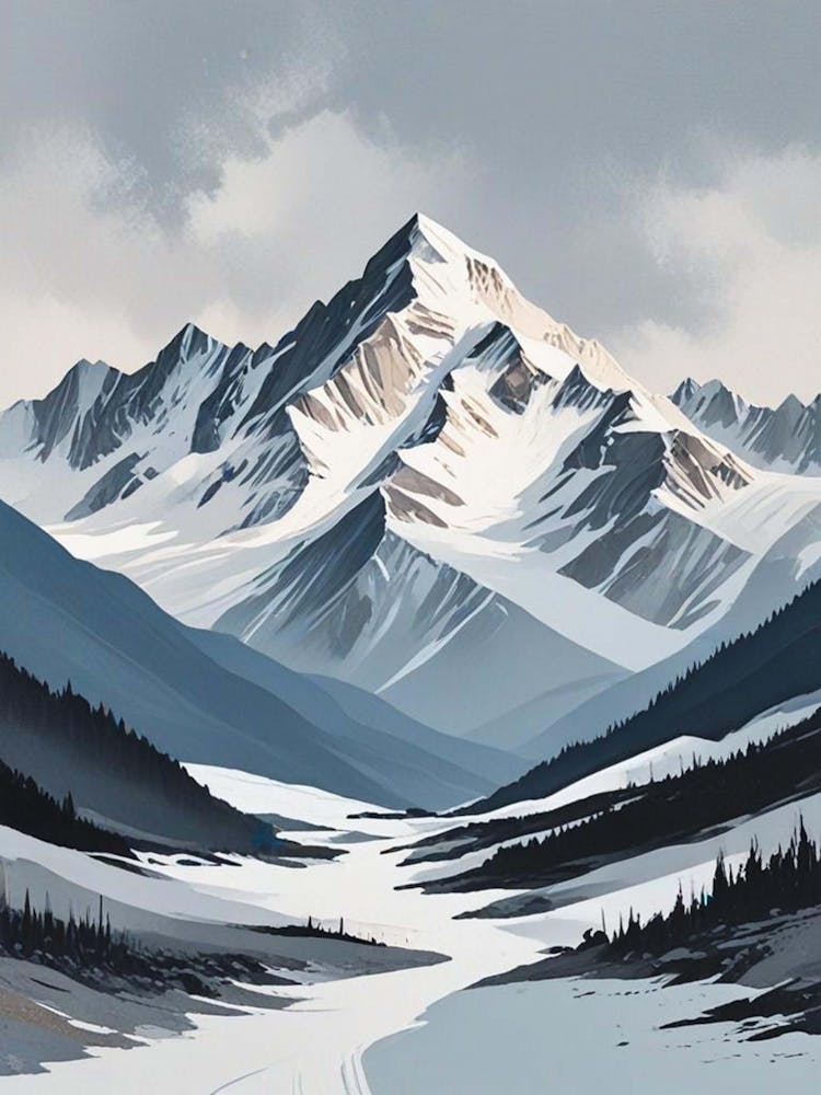 Minimalist Mountain Range (4)