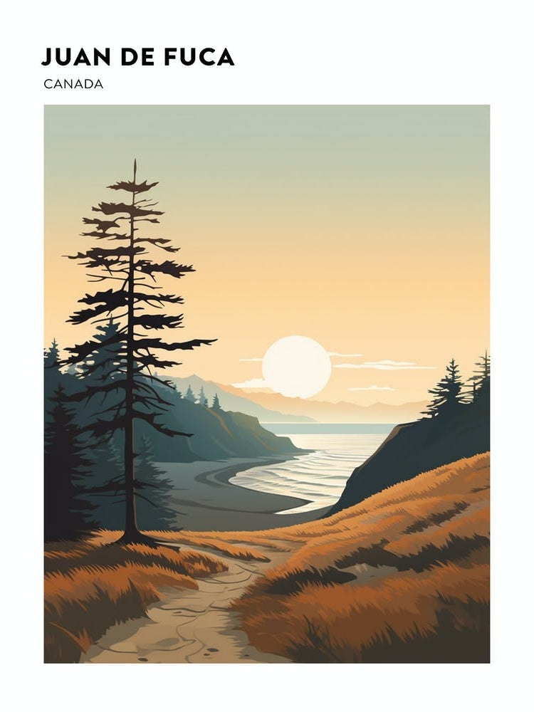 Juan De Fuca Marine Trail Canada 1 Hiking Trail Landscape Poster