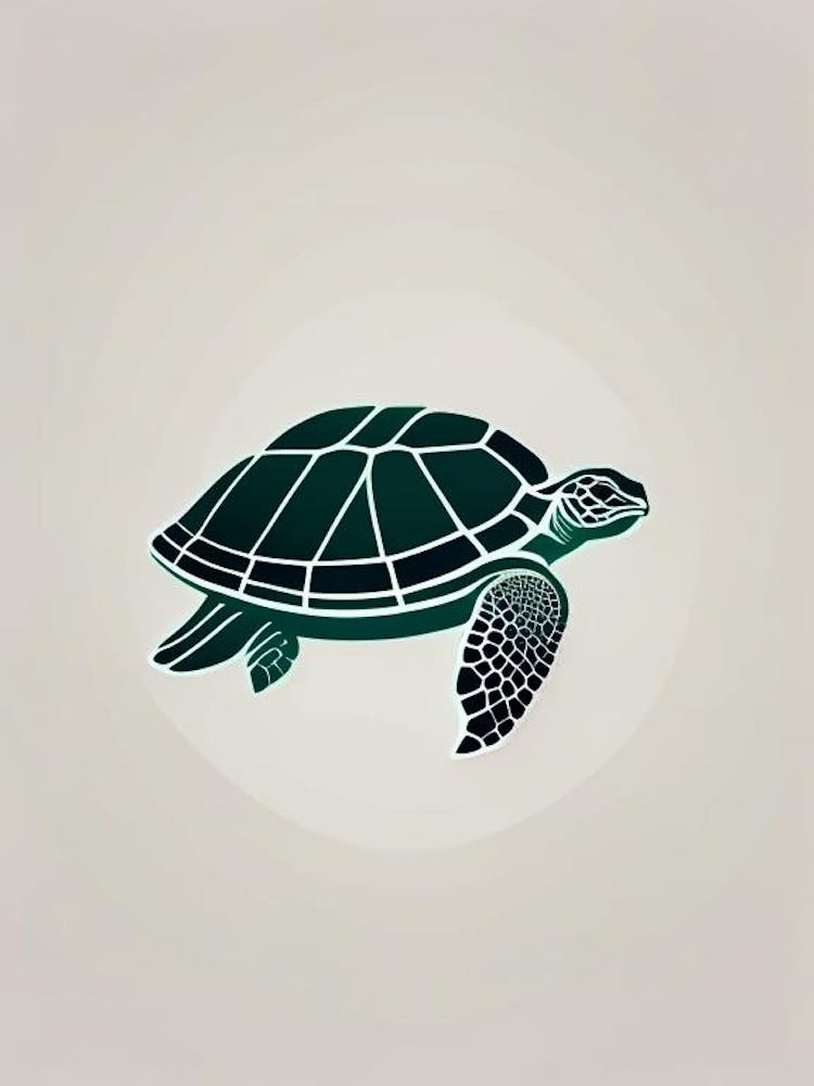 Conservation Sea Turtle, Sea Turtle Retro Minimal 2
