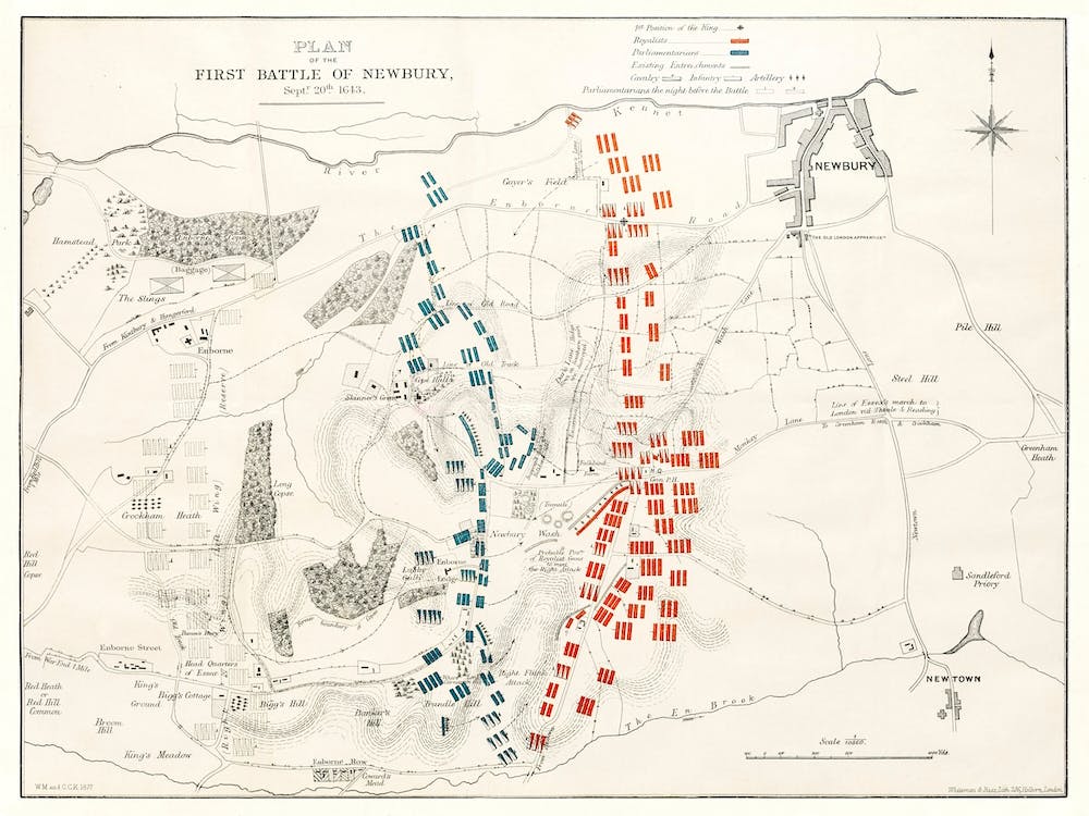 The First And Second Battles Of Newbury And The Siege Of Donnington Castle During The Civil War