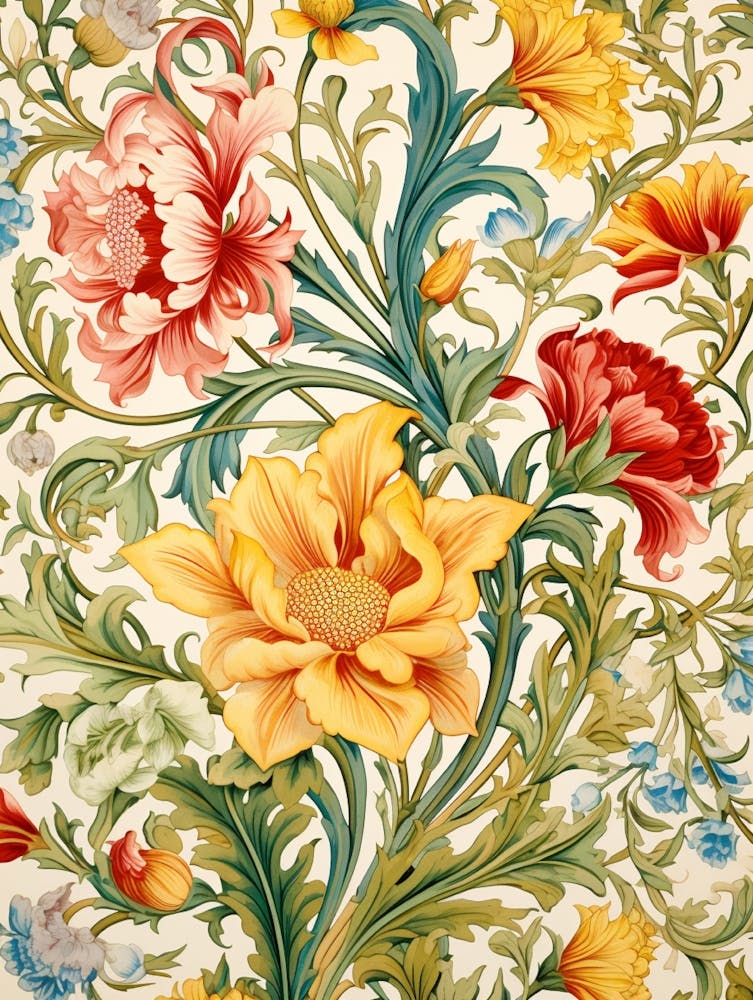 Blumen-Tapete 244