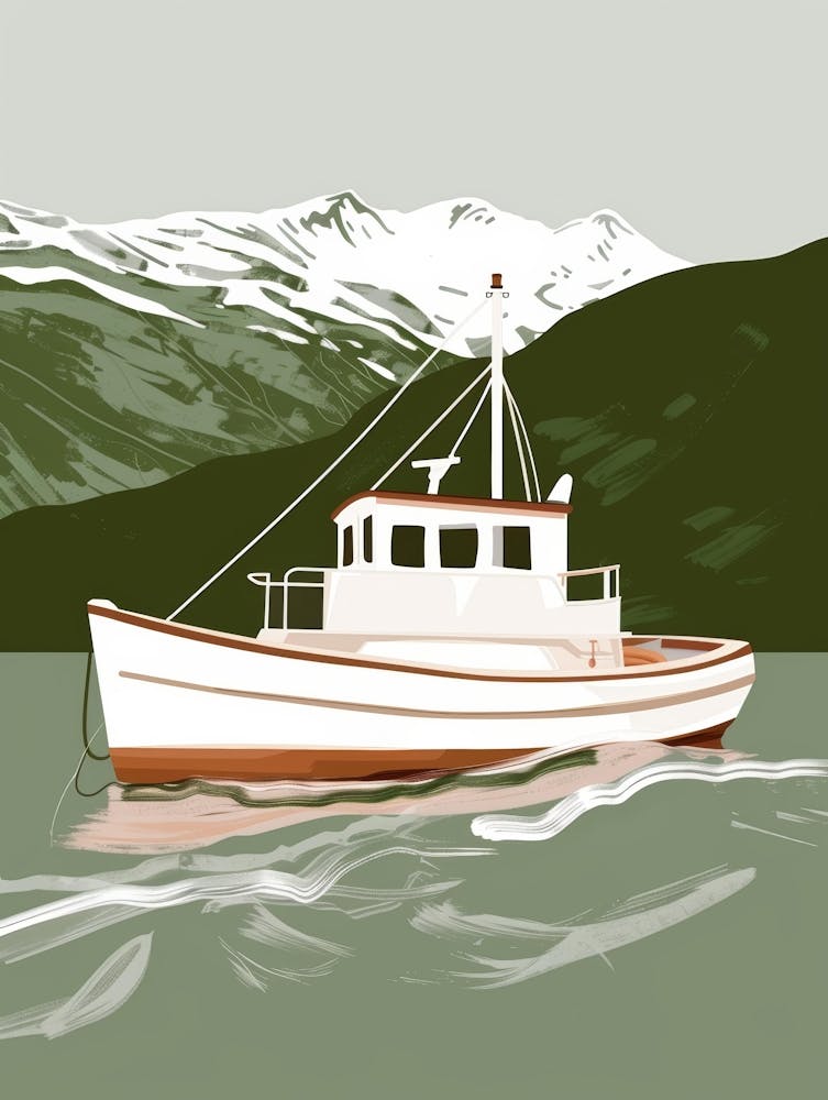 Fishing Boat In Alaska