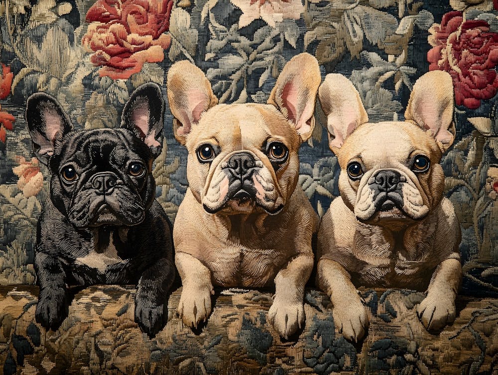 French Bulldog Tapestry 4