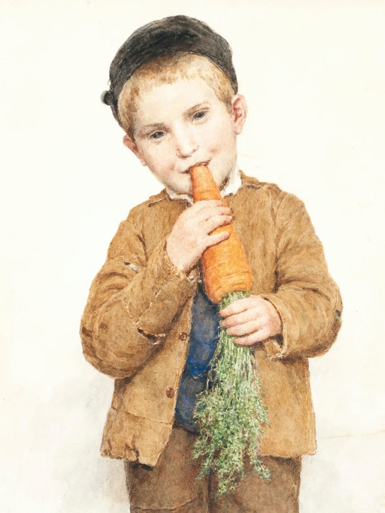 Little Boy With Carrot
