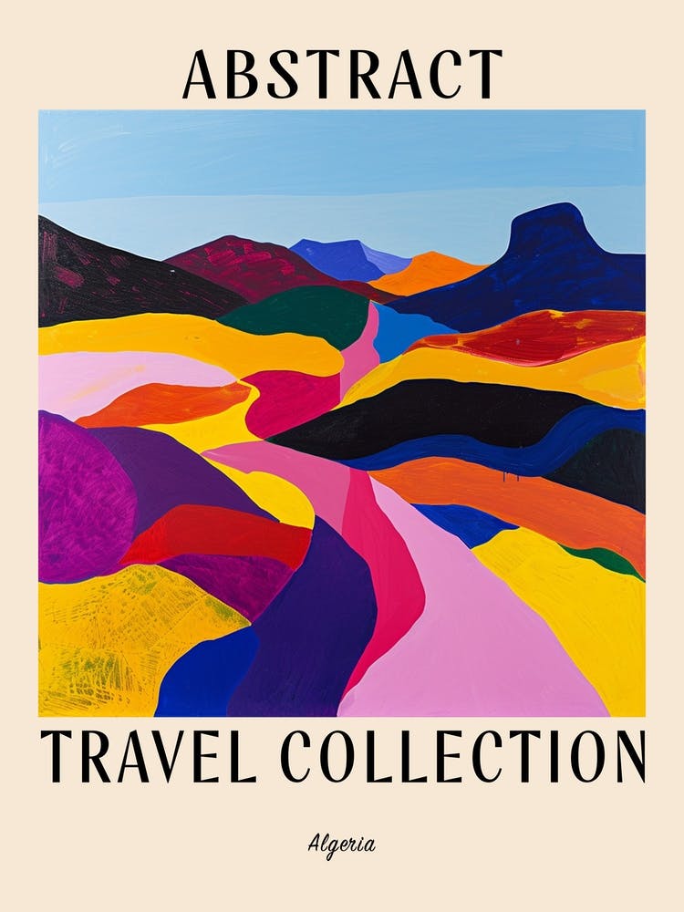 Abstract Travel Collection Poster Algeria 4