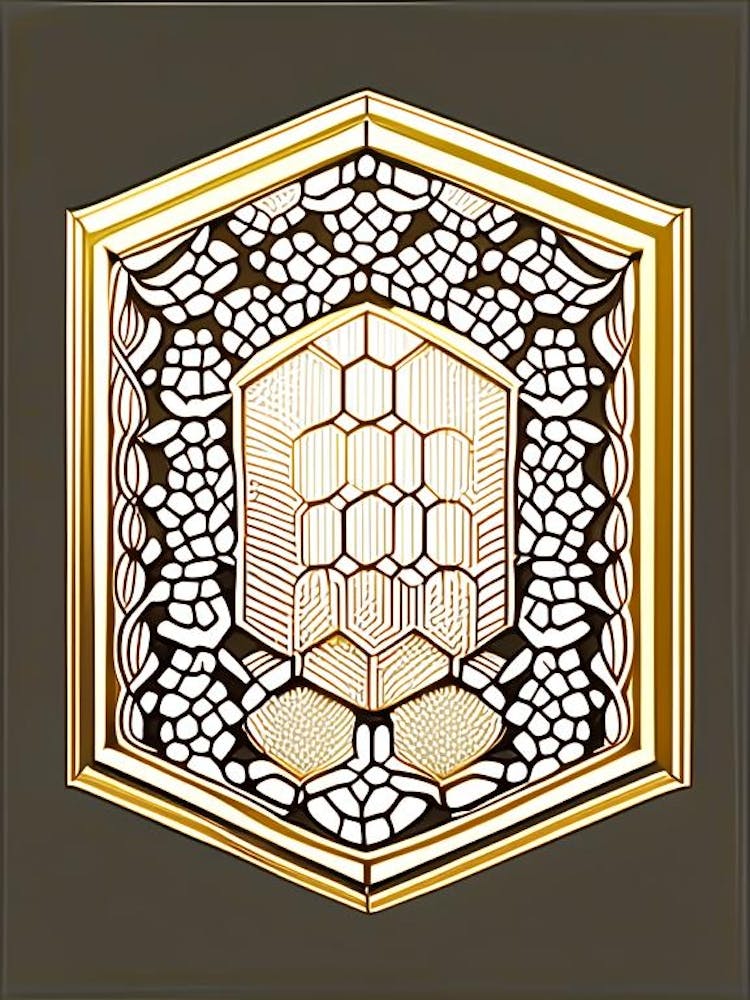 Hive Frames 3 Beehive William Morris Style