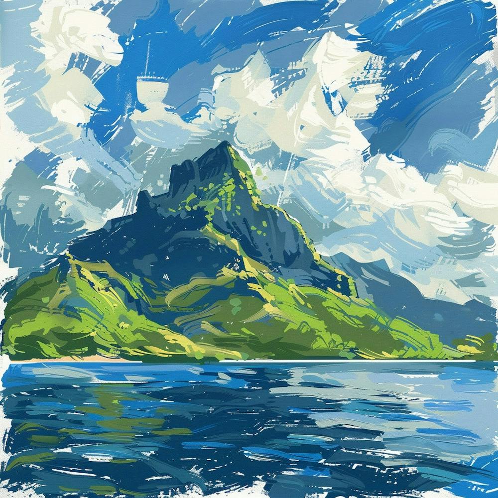 A Tahiti In French Polynesia Expressive Strokes 2