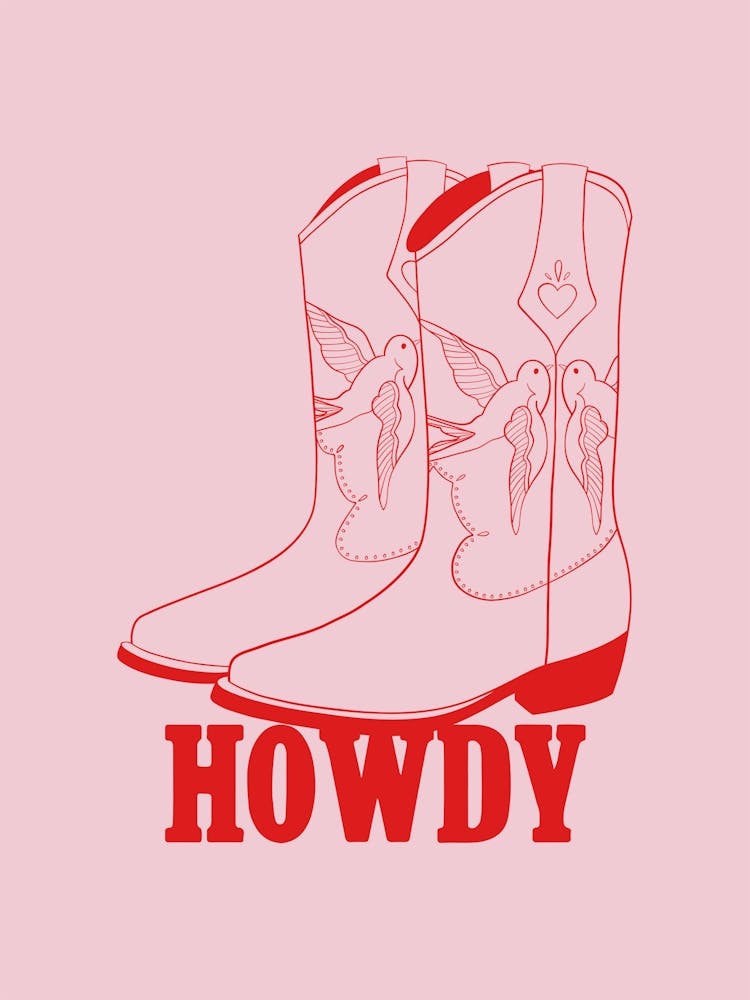 Affiche Bottes Howdy, Décoration murale Grange, Impression Cowgirl, Art équestre Vintage, Impressions Western Rétro Texas