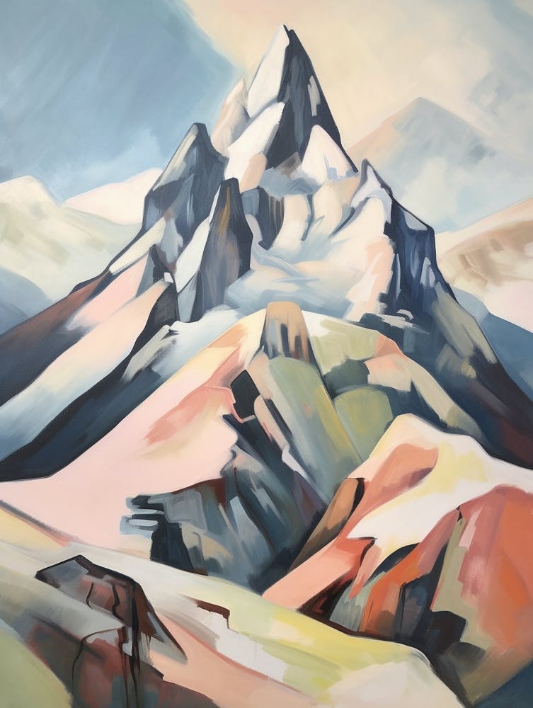 Mount Fairweather Usa 1 Berggemälde