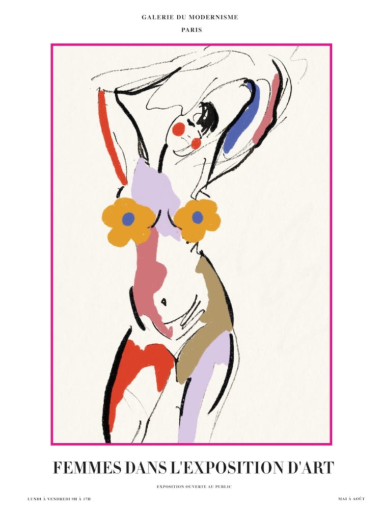 Art Exhibition In Beige