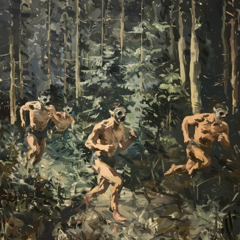 Men Running Redwoods 1 Fy S