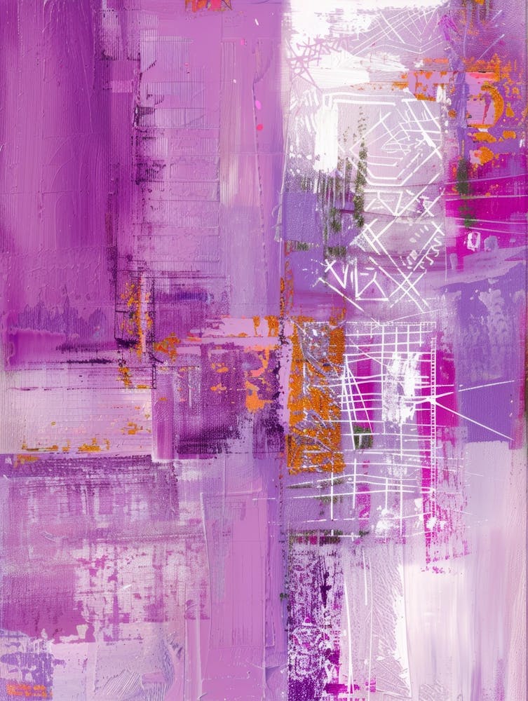 Purple Abstract Painting 1