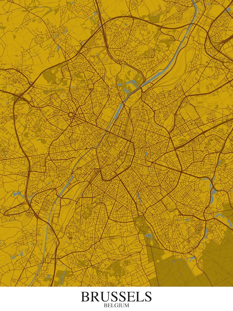 Brüssel Gelb Blau