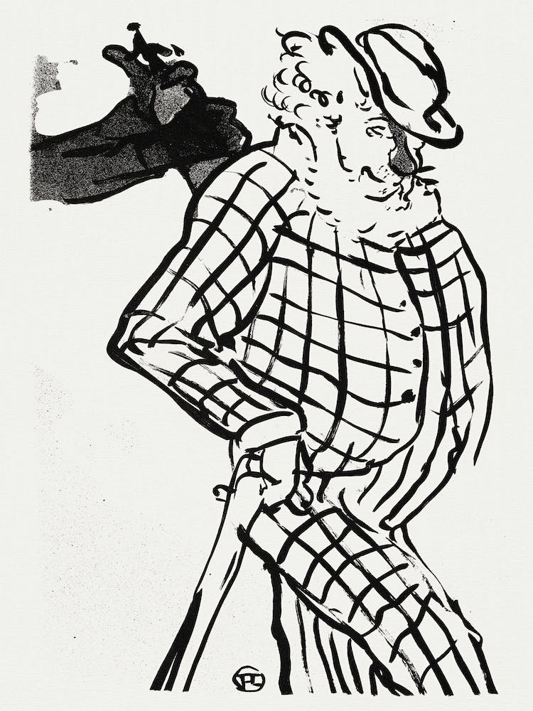 Le Café Concert Chanteur Americain (1893), Henri de Toulouse-Lautrec