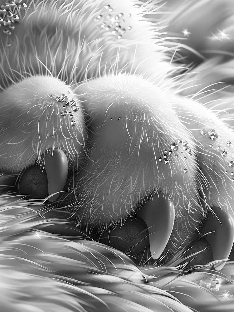 Black And White Paws