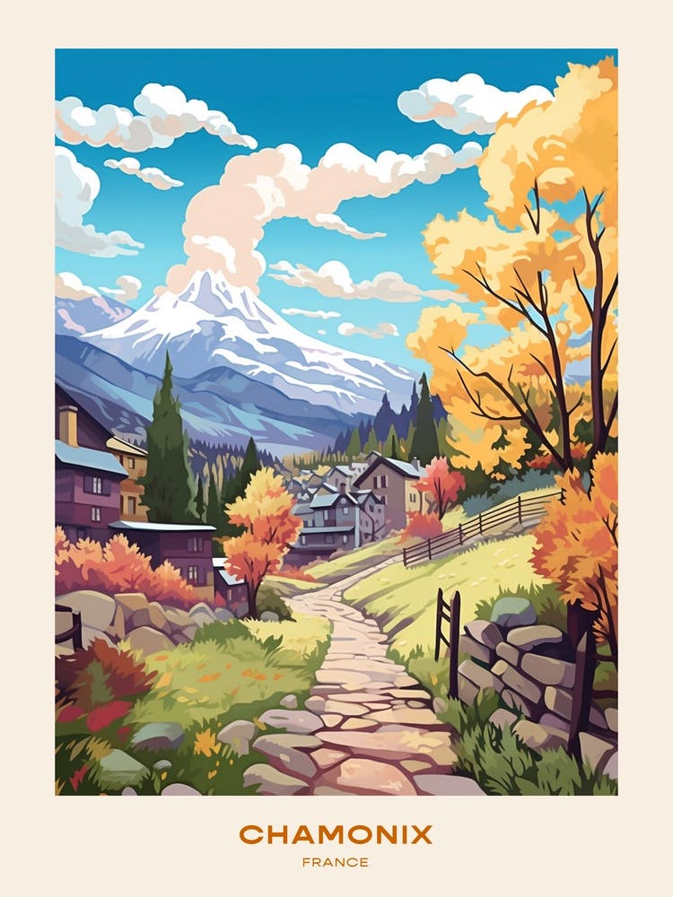 Chamonix To Zermatt France 3 Hike Poster