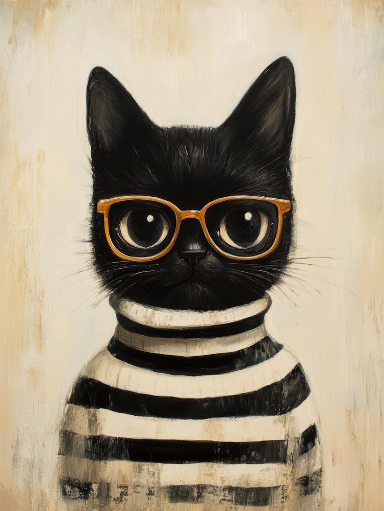 Cat In Glasses 11