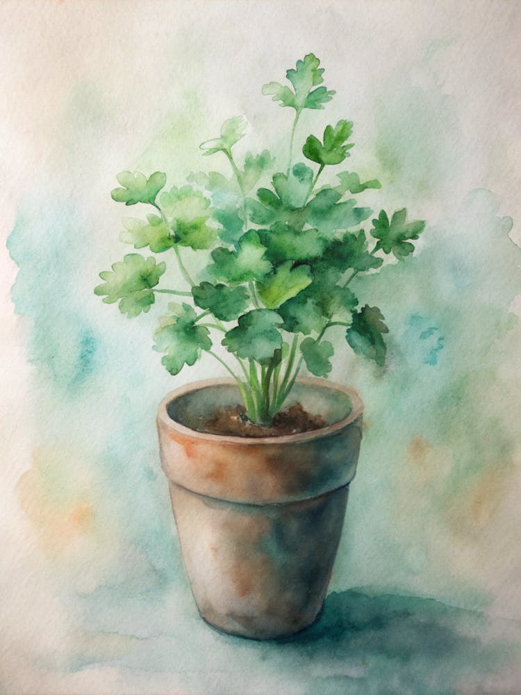 Parsley In A Pot 1