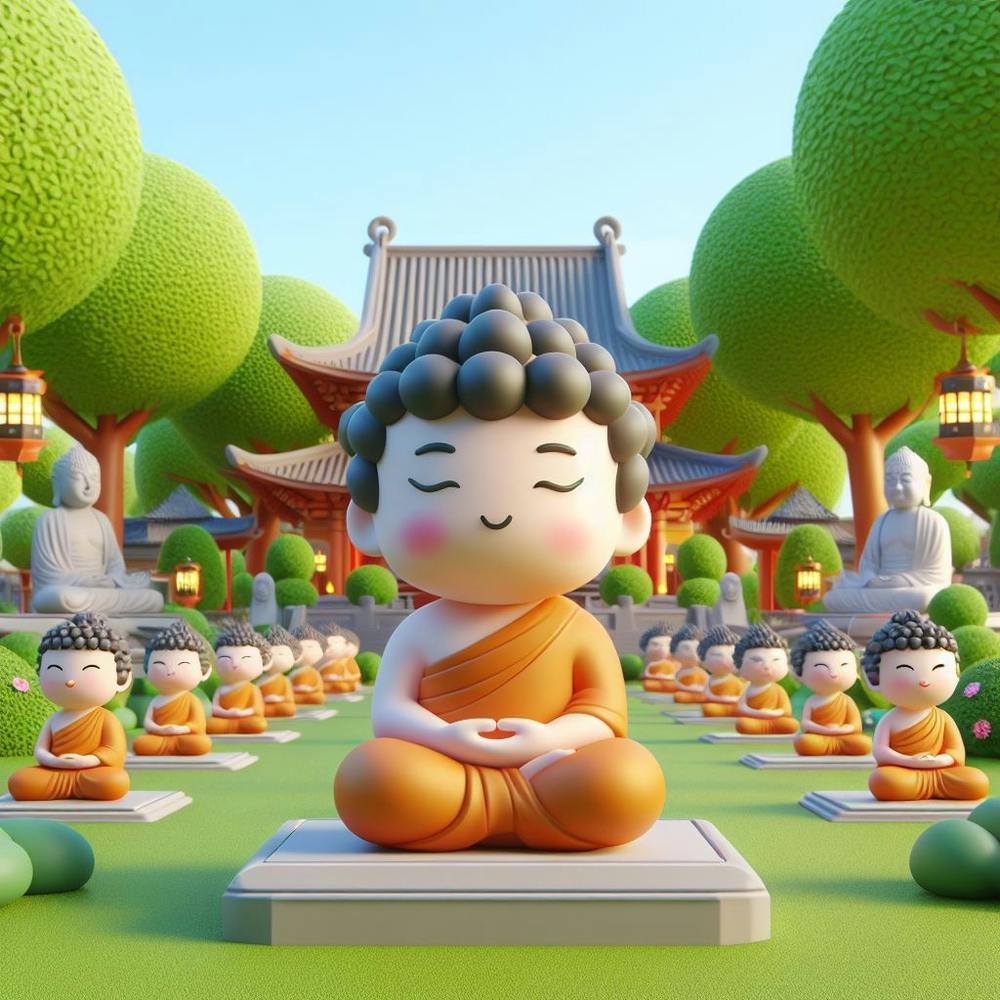 Meditate for peace, Lord buddha