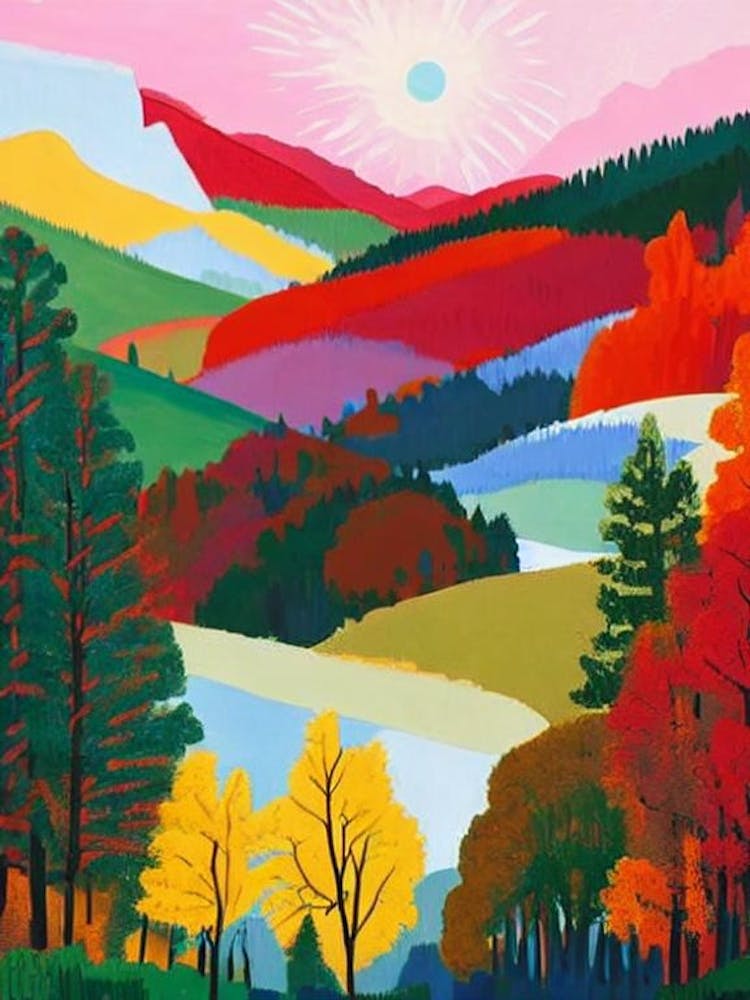 Yosemite National Park 1 United States Of America Abstract Colourful