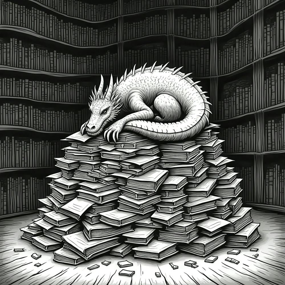 Dragon In The Library 2