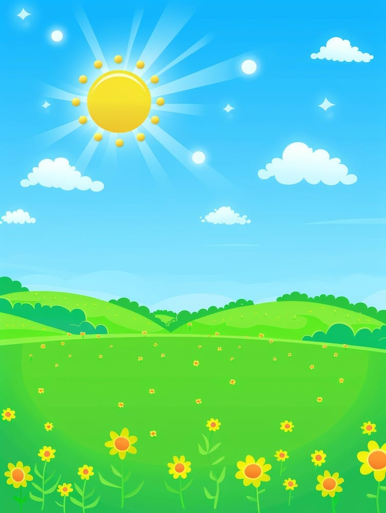 Illustration Of A Sunny Day