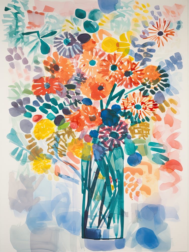 Stocks Flower Illustration 4