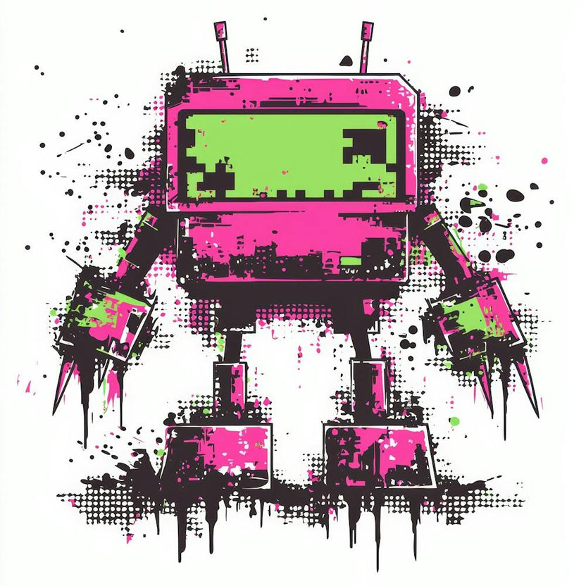 Design Retro 8 Bit Space Invader
