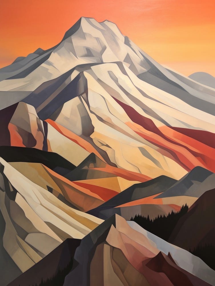 Mount Baker Usa 1 Mountain Painting