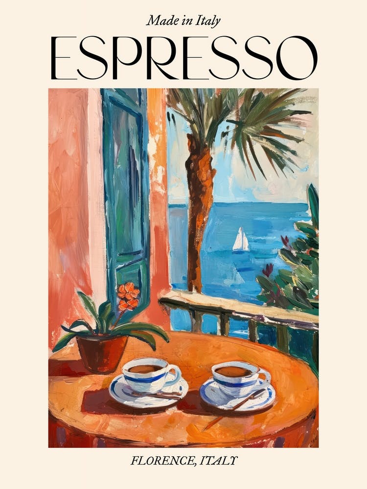 Florenz Espresso Made In Italy 1 Poster
