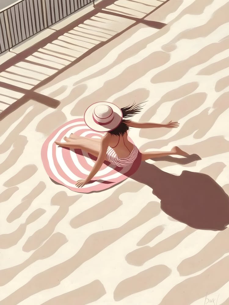 Girl On The Beach 1