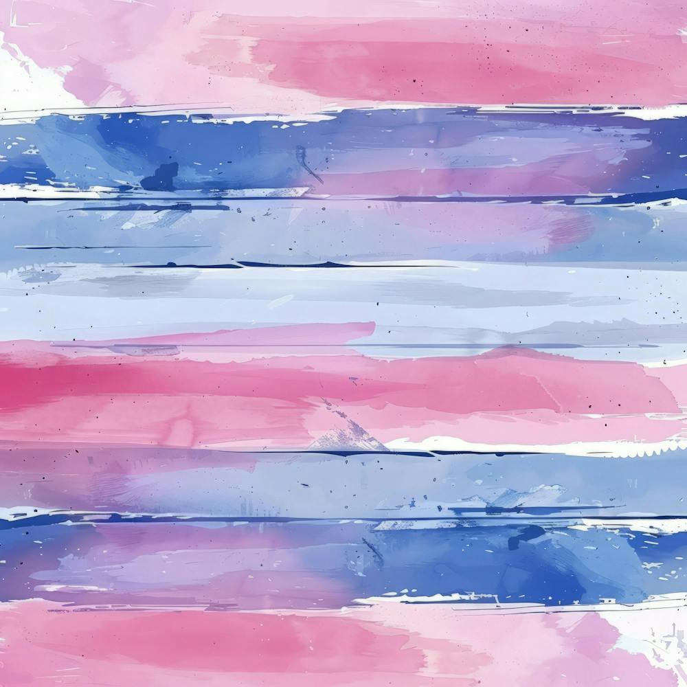 Pink And Blue Watercolor Stripes