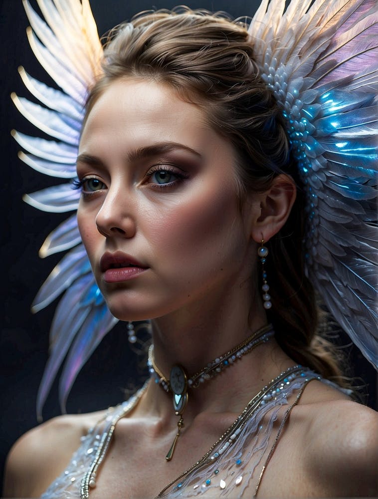 Magnificent dream, ethereal, eEagle portrait