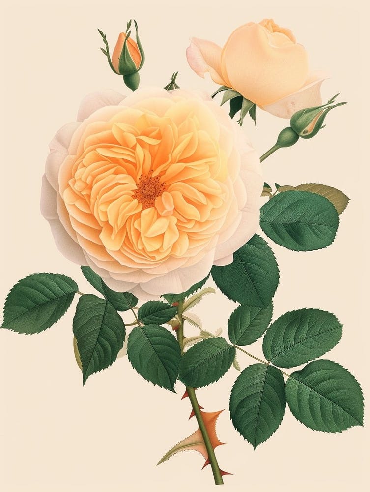English Roses Painting Rose In A Book 2