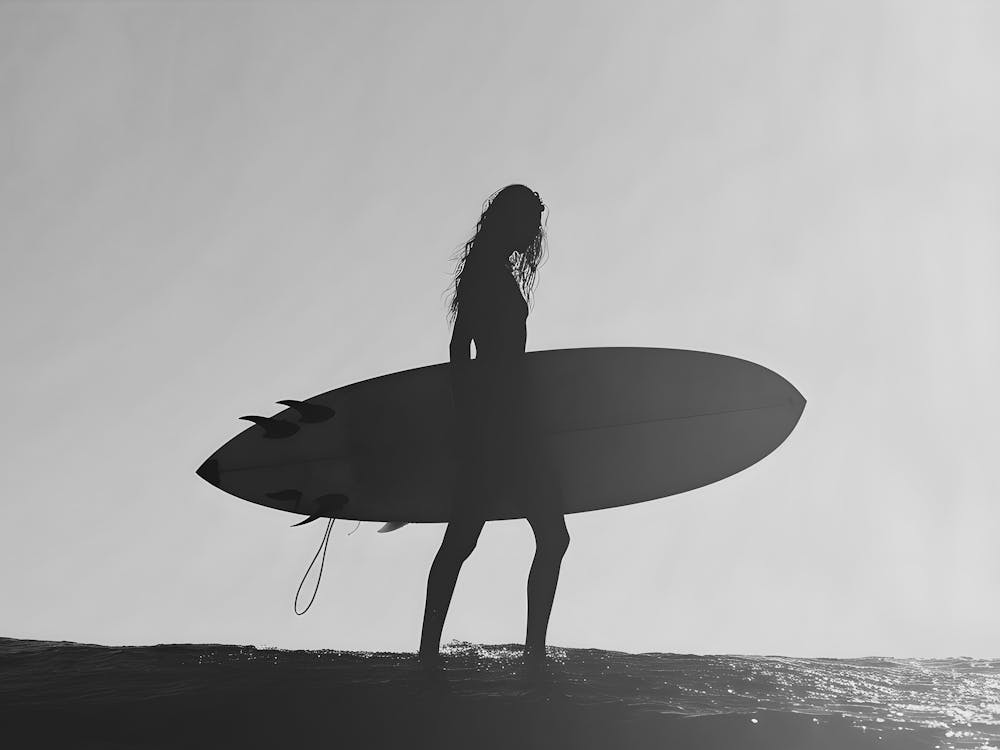 Silhouette Of A Surfer 1