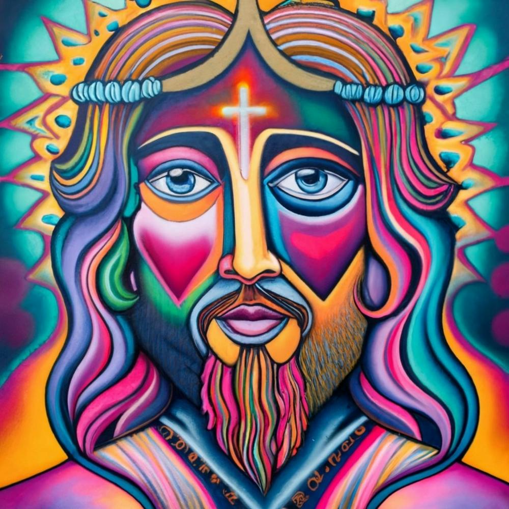 Jesus Wandkunst 5