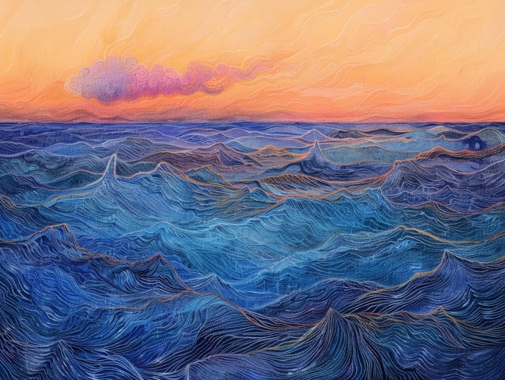 Sunset Over The Ocean 55