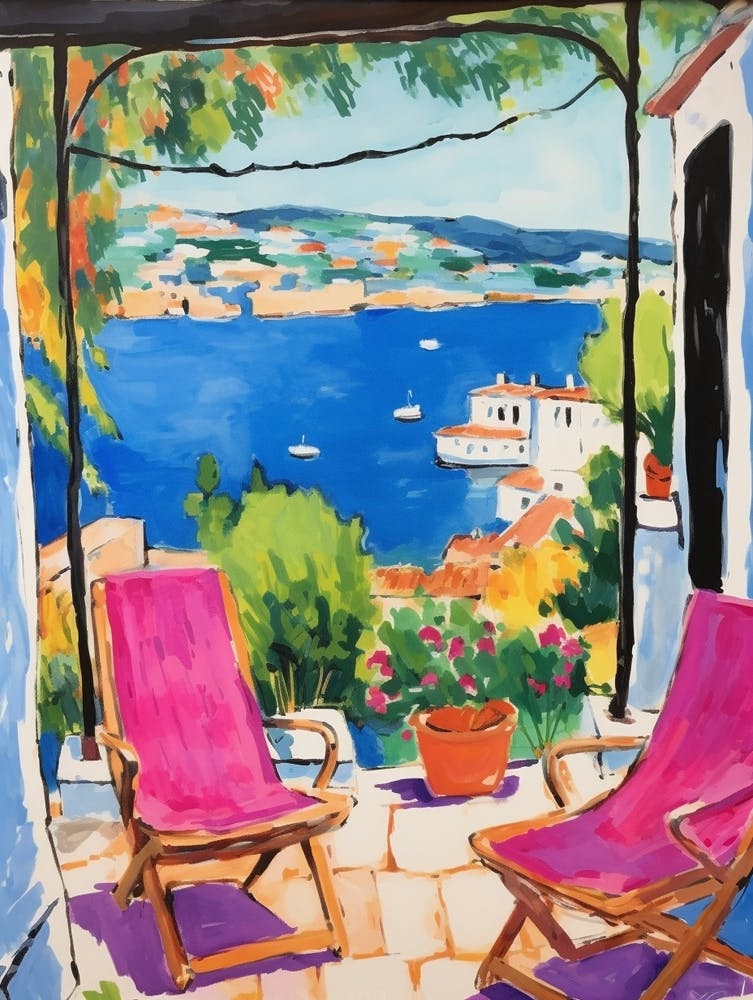 Bodrum Turkey 4 Fauvist Painting