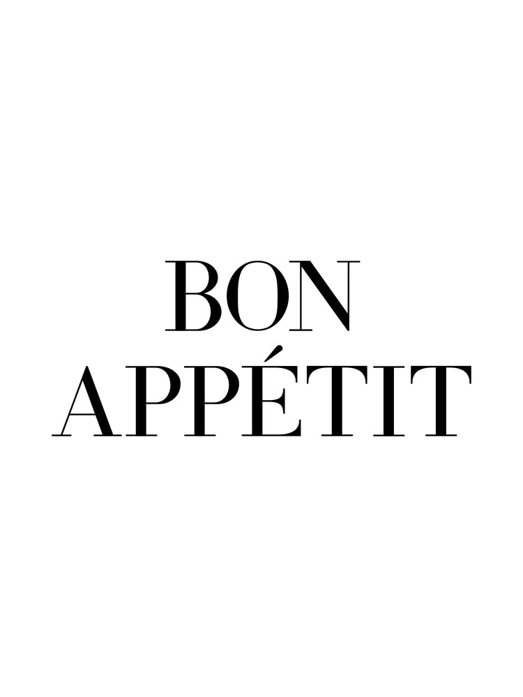 Bon Appetit (White tone)