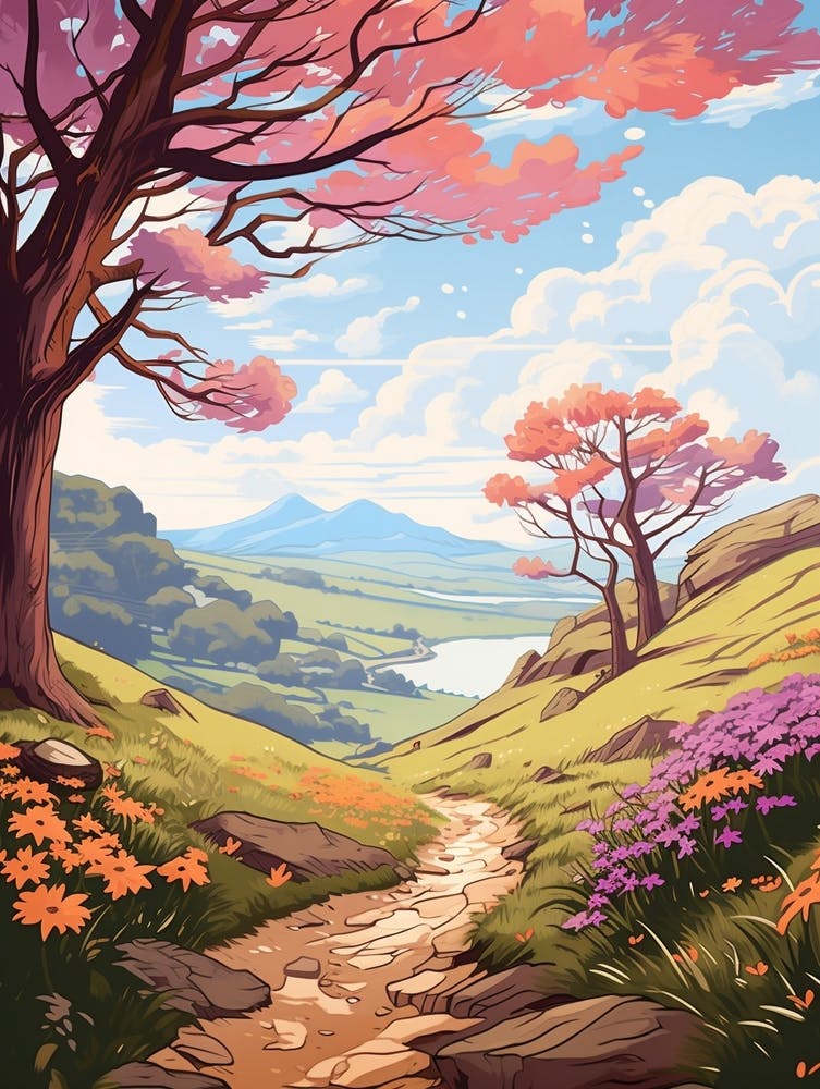 Dusky Track New Zealand 2 Hike Illustration